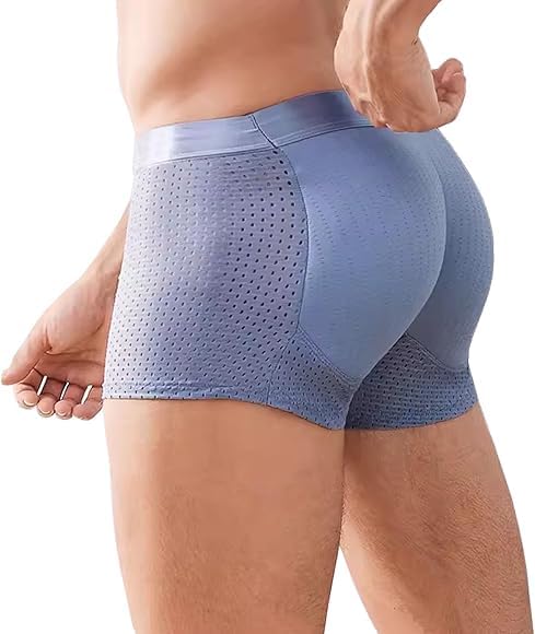 letresor LetresorNylon Ice Silk Breathable Men's Underwear, Mens Padded Butt Underwear Boxer Shape Enhancer Briefs-picture-46