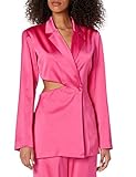 The Drop Porsha Williams x Women's Hot Pink Cut-Out Waist Blazer, M