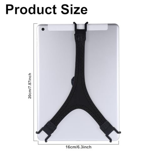 Gosknor Sicherheit Tablet Handschlaufe, Tablet Griffhalter Fingergriff Kompatibel mit iPad Air/iPad Pro 9-10,5 Zoll/Samsung Galaxy Tab 10,1 Zoll/Tab S 10,5 (Schwarz)