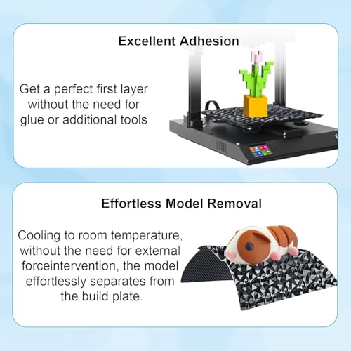 ideaformer double sided textured peo pet spring steel plate 310x310mmdiamond peocarbon fiber pet build plate for artillery sidewinder x1 x2 for creality cr-10 cr-10s for anet a8 plus for qidi plus 4