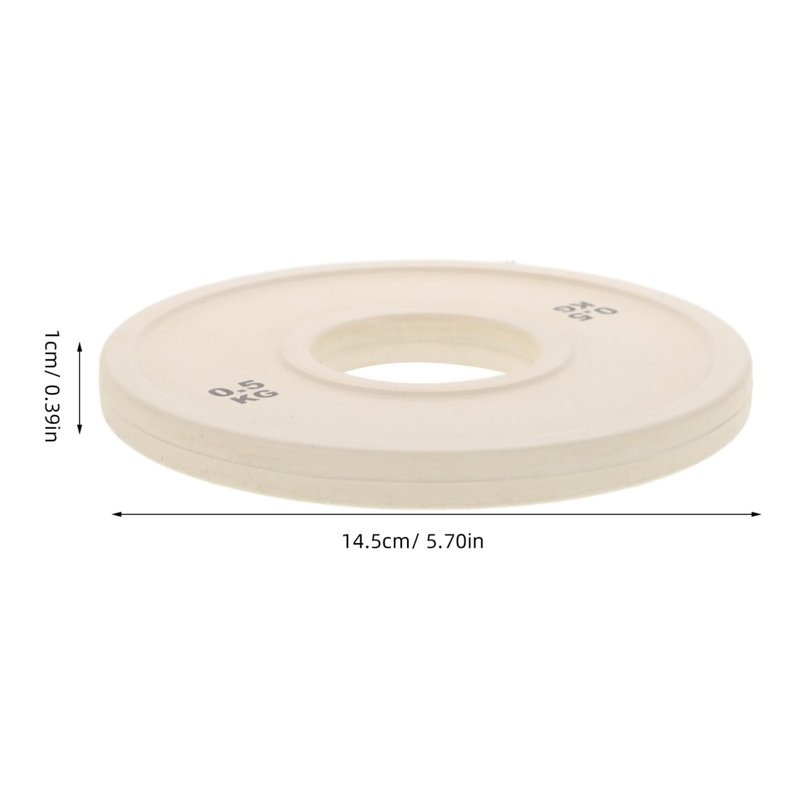 Placa de Peso Fraccionaria de Goma 0, 5kg para Entrenamiento