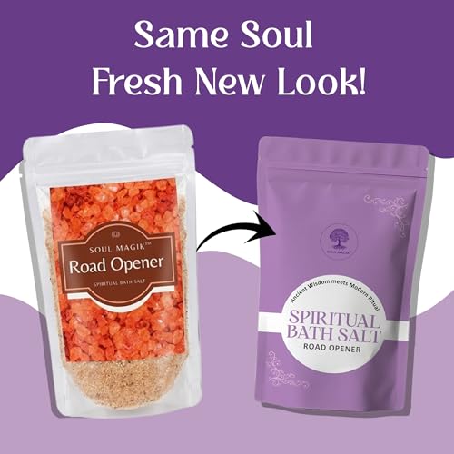 Image of Pure & Natural Road Opener Spiritual Bath Salt | 200g Each (Pack of 2) | Clear Obstacles, Open New Paths & Attract Opportunities | Energy Cleansing & Manifestation Ritual Salt