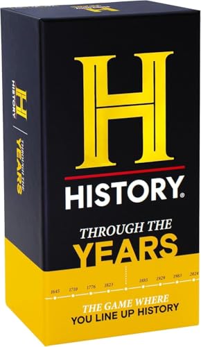 HISTORY Channel Through The Years - General Knowledge Super Trivia Chronology Timeline Party Card Game for Adults Family Tweens & Teens in The Pursuit of Trivial Knowledge