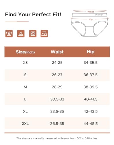 Image of INNERSY Womens Underwear Cotton Briefs Postpartum High Waisted Panties 5 Pack