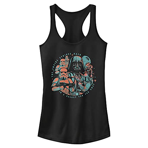 Top Star Wars Space Bubble slim fit con espalda racerback transpirable y bajo curvado negro S