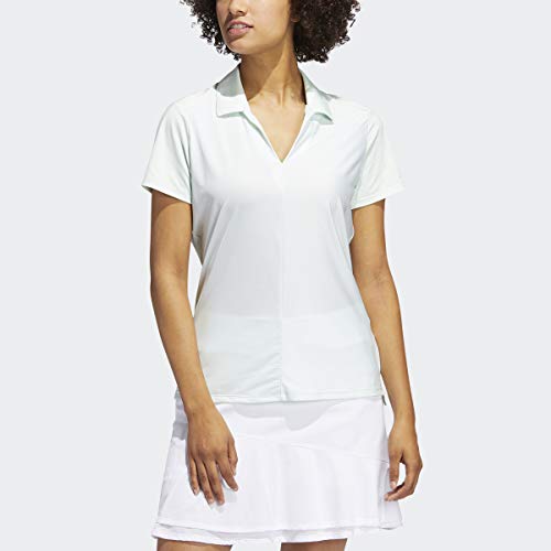 adidas Golf Women’s Stripe Polo Shirt, Dash Green, X Large