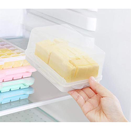 WEILY Beurrier, Belle Cuisine Décoration Beurre Container-Parfait pour Garder Le Beurre Doux, Bien Operculé pour La Crème Gâteau Au Fromage, Salade, Bonbons, Aliments, Cadeau
