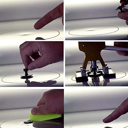 Whdz Paintless Dent Repair Tool 8Pcs Aluminum Glue Puller Tabs Paintless Dent Repair Hail Removal Tool #TOP6