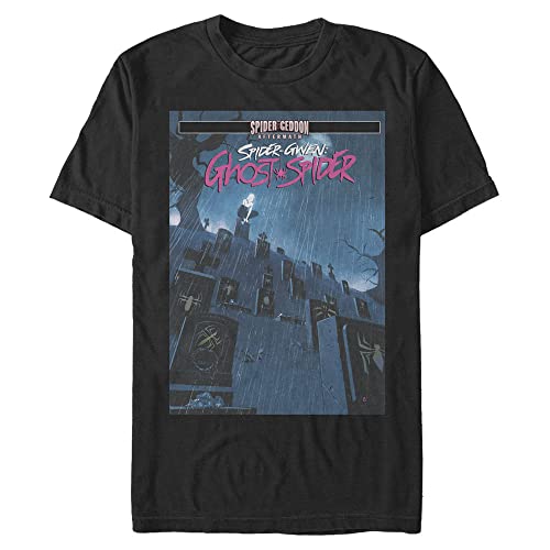 T-shirt Spider Gwen homme 3XL noir coupe ample confortable Marvel vetement super heros