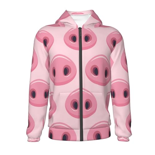 Pig Nose Kid Hoodies Boys Zip Up Sweatshirts Girls Pullover with Pocket2