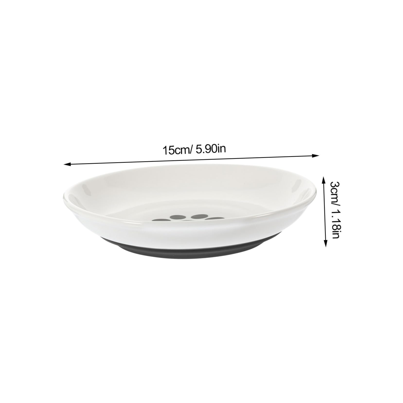 ibasenice Ciotole in Ceramica per Gatti, Piatte e Larghe, Base in Silicone Antiscivolo, 3 Pezzi, una Pappa Confortevole e Sana