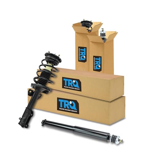 Image of TRQ Front and Rear Complete Strut Assembly & Shock Absorber Kit Complete Strut & Coil Spring Assembly Compatible with 2005-2010 Ford Mustang