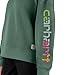 Carhartt Women's Tencel Fiber Series Loose Fit Sleeve Graphic Sweatshirt, Frosted Balsam, 3X