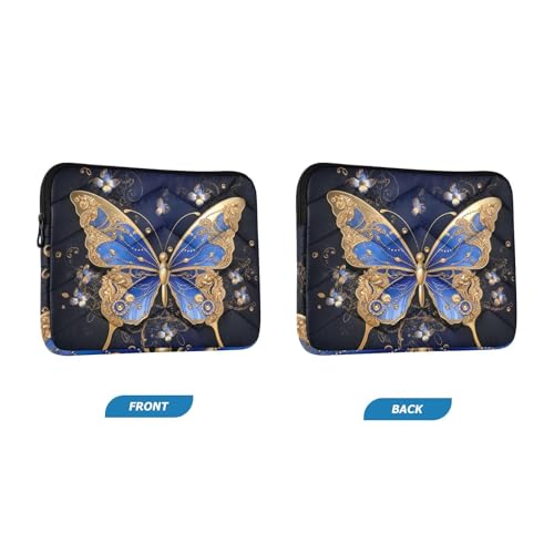 Funda para portátil 13-14 pulgadas con diseño mariposa miniatura 2