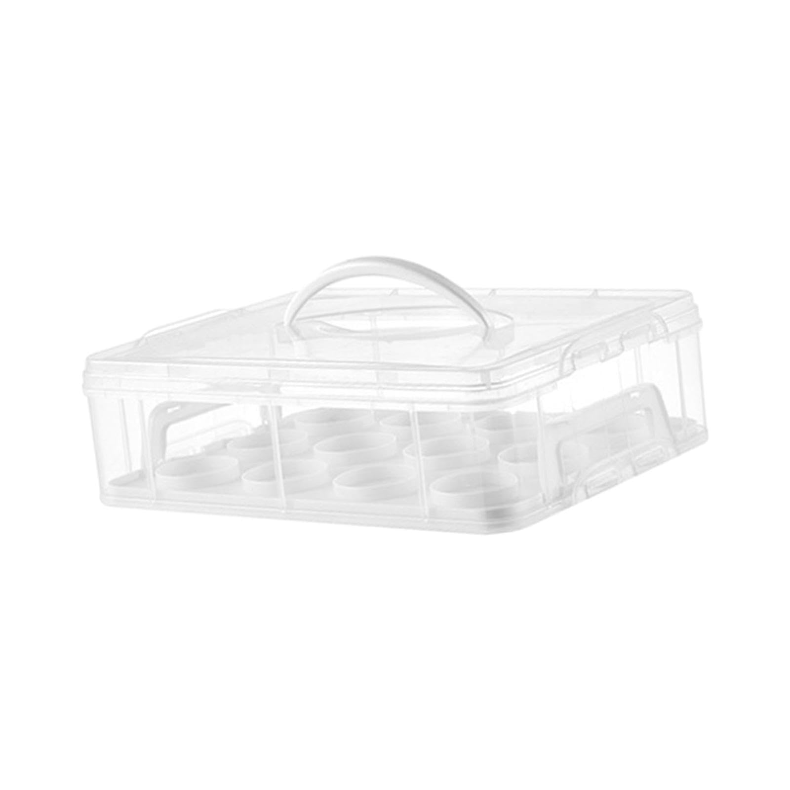 PIXZCSA Cupcake Carrier Portable Holder Excellent For Dessert Events Ensuring Safe Transport Of Cakes Pies Muffins Cupcake Carrier Containers Holder
