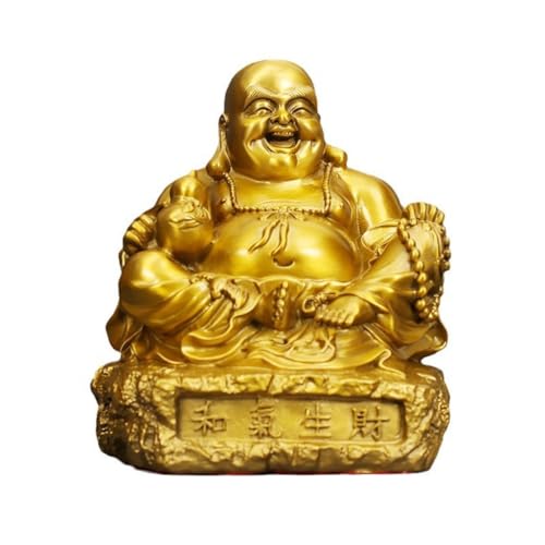 Statue en laiton omniprésente de Bouddha pour culte et décoration maison
