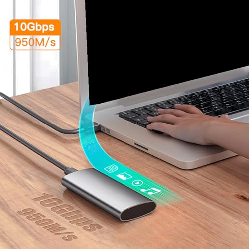 Adaptador Caja Externa NVME a USB 3.1 para Disco Sólido miniatura 4
