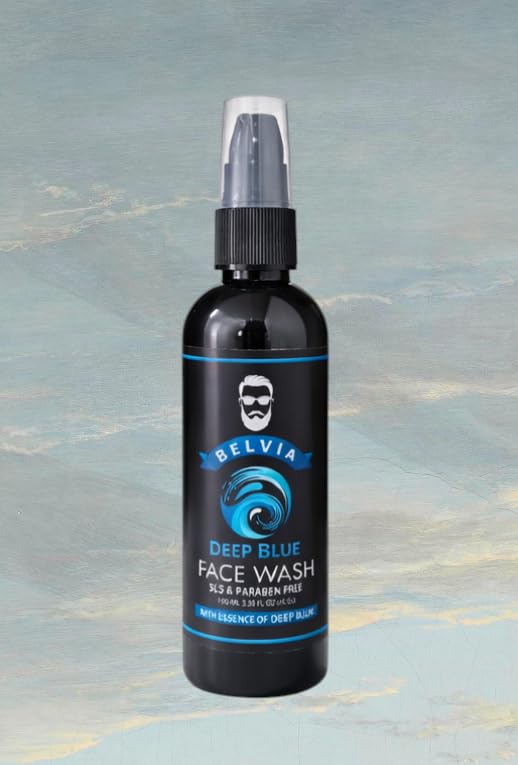 Image of Belvia Deep Cleansing Cool Face Wash for Men | Remove Pimples, Brightens Skin, Oil-Free Look, Multi-Action Cleanser,100 ML each, 2 Pack