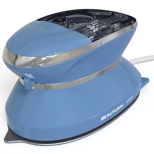 BEAUTURAL Fer À Repasser De Voyage Double Tension 220V/120V Semelle Antiadhésive Fonction Anti-Gouttes Repassage À Sec Ou À La Vapeur