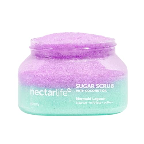 Sugar Scrub, Exfoliating Body Scrub (8 Ounce, Mermaid Lagoon)
