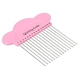 PATIKIL Papier Rüschen Werkzeug Kamm Origami Krempeln Erstelle Streifen Schleifen Rosa