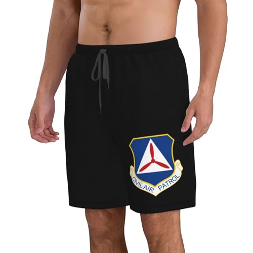 Civil Air Patrol Men's Swim Trunks Quick Dry Beach Shorts with Pockets Mesh Lining4