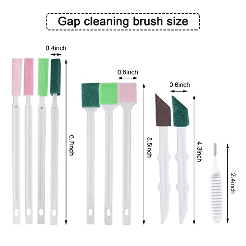 Image of Crevice Cleaning Brushes Tool kit Small Cleaning Brush for House Cleaning Disposable Toilet Brush Deep Cleaning Brush Gap for Gap Corner of Stove Hard to Reach Cleaning Tools (Multicolor)