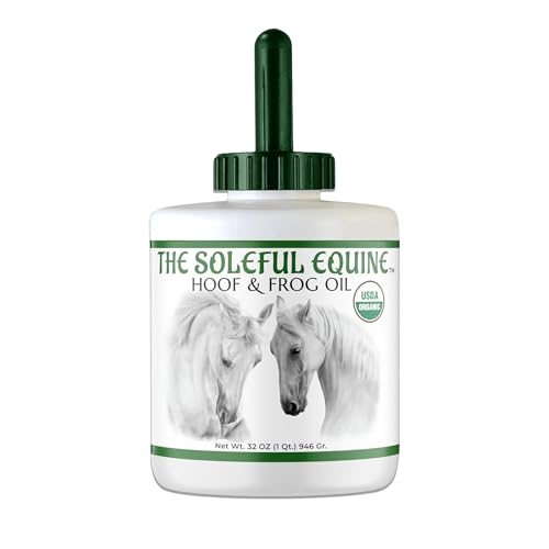 The Soleful Equine Hoof Oil Horse Hoof White Line Thrush Abscesses Overall Hoof Strength Growth Hoof Conditioning Rehydration. Certified Organic - Professionally Designed and Developed