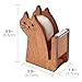 TOCCOOL Cat-Shaped Wooden Tape Dispenser, Cute Desktop Organizer with 1 Roll of Tape, Easy-to-Use Adhesive Tape Cutter for Office, School, Shop