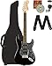 Fender Squier Affinity Stratocaster HSS Limited Edition - Metallic Black Bundle with Gig Bag, Tuner, Strap, Picks, and Austin Bazaar Instructional DVD