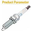 Set of 4 Iridium Spark Plug Compatible with Nissan Micra March Tiida X-Trail 1.6L OEM:22401-ED815 LZKAR6AP11