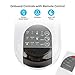 Comfort Zone Oscillating Wall Mount Fan with Remote Control, Timer, Auto Shut Off, Adjustable Tilt, Quiet, 16 inch, 3 Speed, Ideal for Home, Bedroom, Gym & Office, Airflow 14.07 ft/sec, CZ16WR