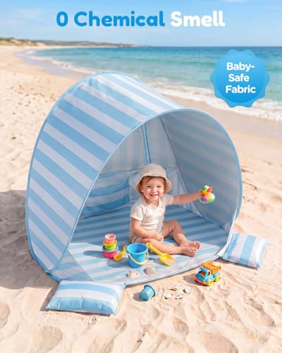 Sino Salected Baby Beach Tent, UPF 50+ Sun Shelter, Pop Up Beach Canopy - image 5