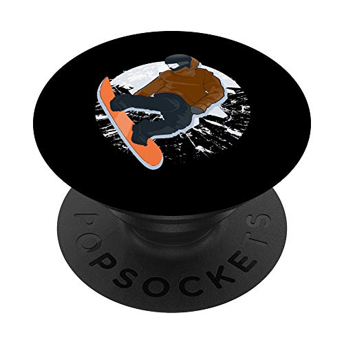 Snowboard Sport Snowboarder regalo para hombres PopSockets PopGrip Intercambiable Cover