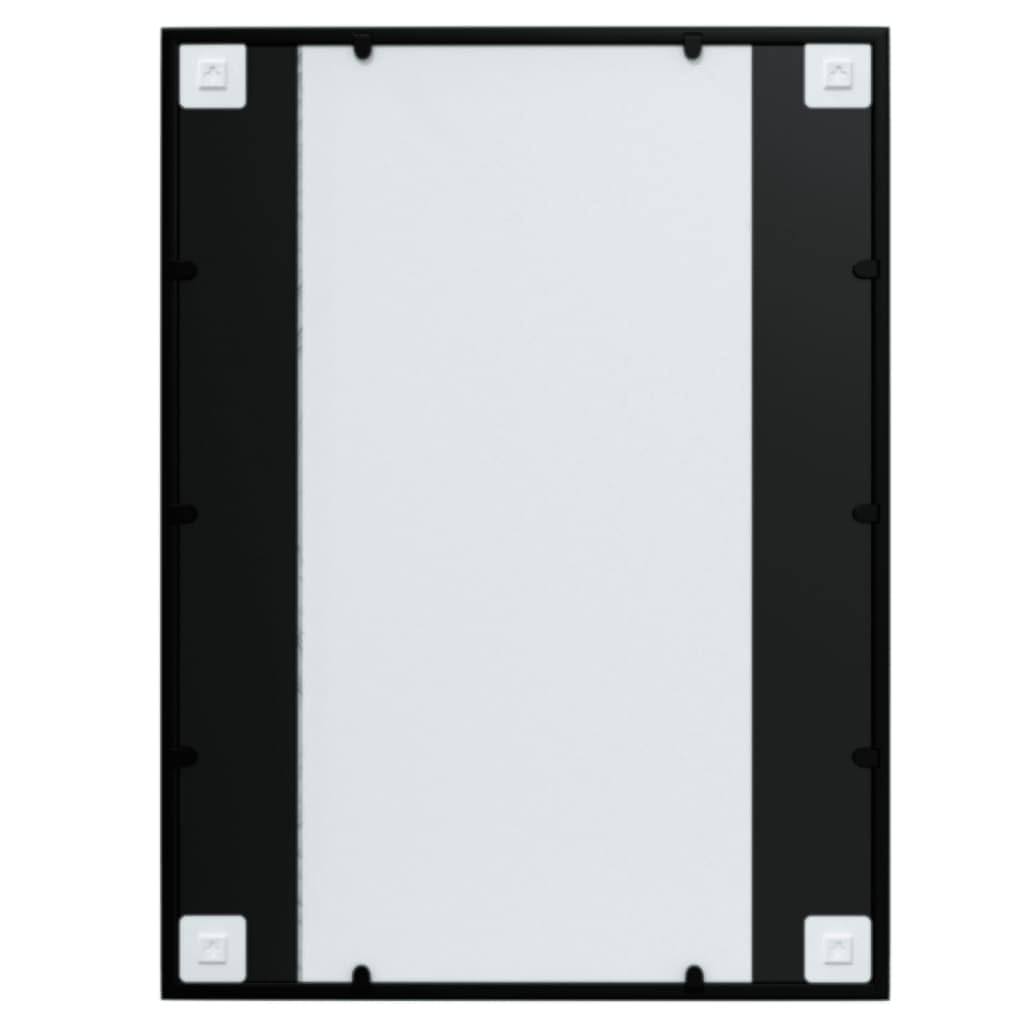 vidaXL Espejos de Pared 2 uds Metal Negro 80x60 cm