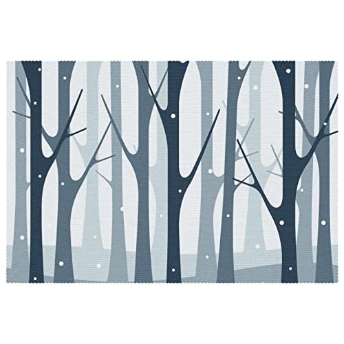 Set de table flocon de neige pour protéger les tables des plats chauds et rayures - 2
