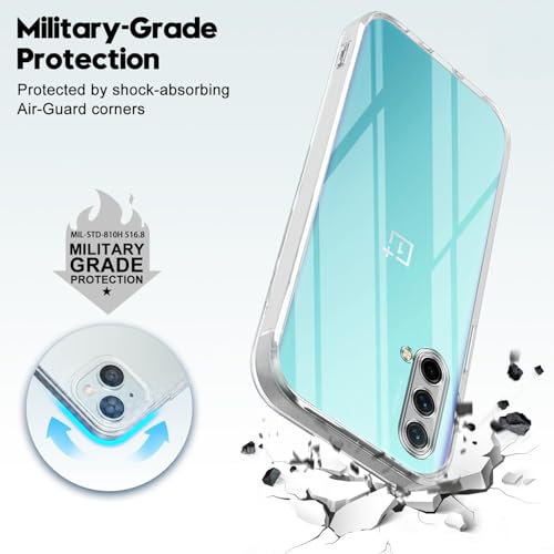 Image of Jkobi Back Cover for OnePlus Nord CE 5G (Silicone Clear Shockproof Case with Camera Protection | Soft and Flexible | Transparent)