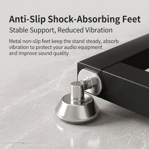 Meuble platine vinyle et rack audio pour composants stéréo