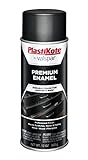 PlastiKote T-8 General Purpose Satin Black Premium Enamel - 12 Oz.