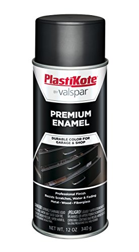 PlastiKote T-8 General Purpose Satin Black Premium Enamel - 12 Oz.