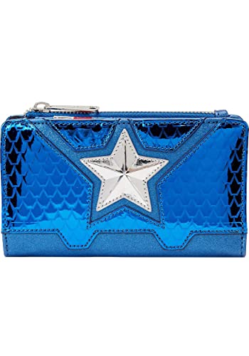 Loungefly Marvel Shine Captain America Faux Leather Wallet