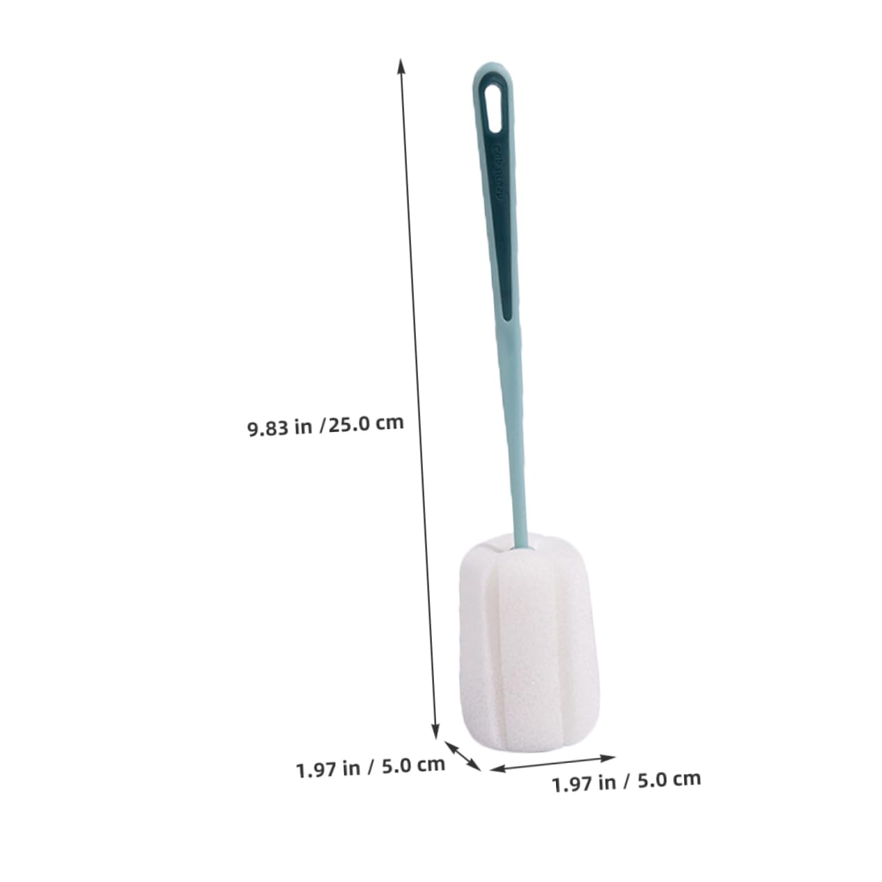 PRETYZOOM 20 Pz Pennello Con Tazza in Spugna a Manico Lungo Detergente Per Bottiglie D'acqua Strumento Di Pulizia Scovolino Da Cucina Pp Multifunzione Spazzola Per Bottiglie