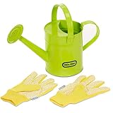 Growing Garden Watering Can and Gloves