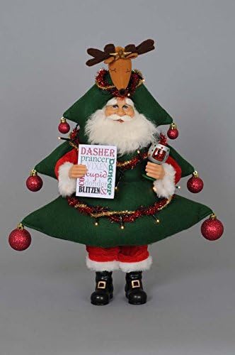 Karen Didion Lighted Blitzen Tree Santa