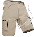 【Robuste Konstruktion】Entworfen mit 4-Wege-Stretch-Materialien , die flexibel und elastisch genug sind, damit Sie mühelos knien, hocken oder sich beugen können. Auf langen Wanderungen werden Sie auch sehr froh sein, dass diese Wandershorts Feuchtigkeit hervorragend abtransportieren, um Ihre Haut trocken und kühl zu halten. *arbeitshose bermudas tennis leinenhose sommer boulderhose jogging jogginghose baumwoll laufhose turnhose trainingsshorts trainingshose freizeithose sweatpants sweathose*