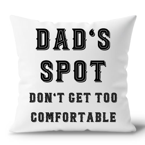 DENDOFENGE Funny Father Quote Throw Pillow Covers 18x18 Inches, Dad's