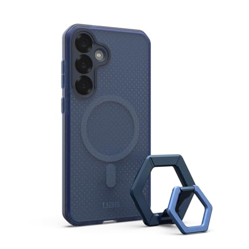 URBAN ARMOR GEAR UAG Designed for Samsung Galaxy S25 Plus Case DOT, Compatible with Magnetic Charging Bundle with Magnetic Ring Stand (Cloud Blue + Mallard)