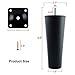 Homend Plastic Sofa Legs, 4 Pack Sofa Legs Replacement Furniture Sofa Legs with Mounting Plates Screws Chair/Couch/Loveseat/Cabinet M8 Thread (Metric 8mm) Compatible for IKEA Or US Made Furniture/Beds