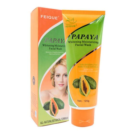Papaya Green Tea Extract Face Wash for All Skin Type Beauty Skin Anti Freckle Moisturizing Whitening Facial Foam Cleanser