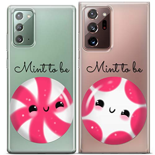 Toik Matching Cases Compatible With Iphone 12 Mini 11 Pro Xs Max 10 Xr Se X 8 7 Plus 6S Peppermint Candy Boyfriend Mint To Be Soulmates Funny Saying Couples Pink Anniversary Best Friends Cover Ccop187 #TOP5